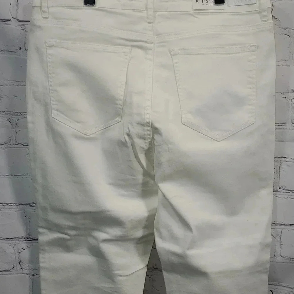 Risen Non-Distressed Classic White Skinny Jeans Size 2XL NWT - Picture 9 of 13